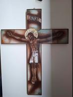 gebrandschilderd glas opaline Lambert Lourijsen kruisbeeld, Ophalen