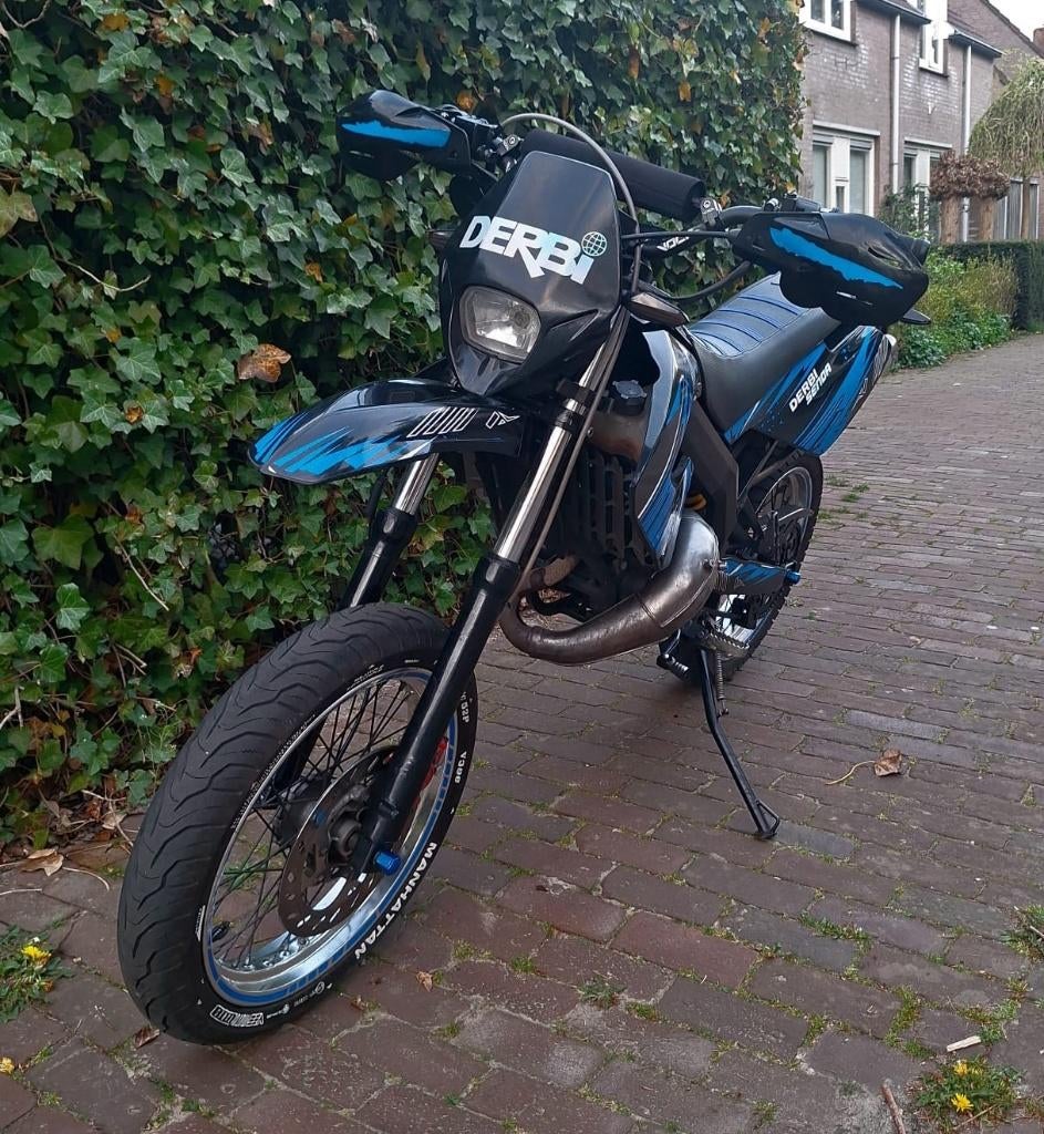Derbi Senda SM Schakelbrommer, Ophalen, 6 versnellingen, Gebruikt, Maximaal 45 km/u