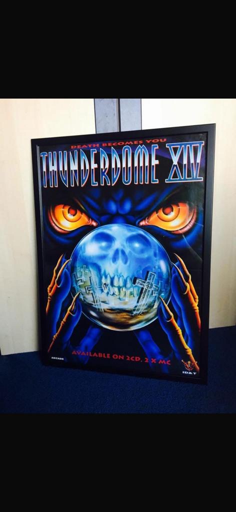 Thunderdome 14 poster NL versie, Ophalen of Verzenden, Zo goed als nieuw