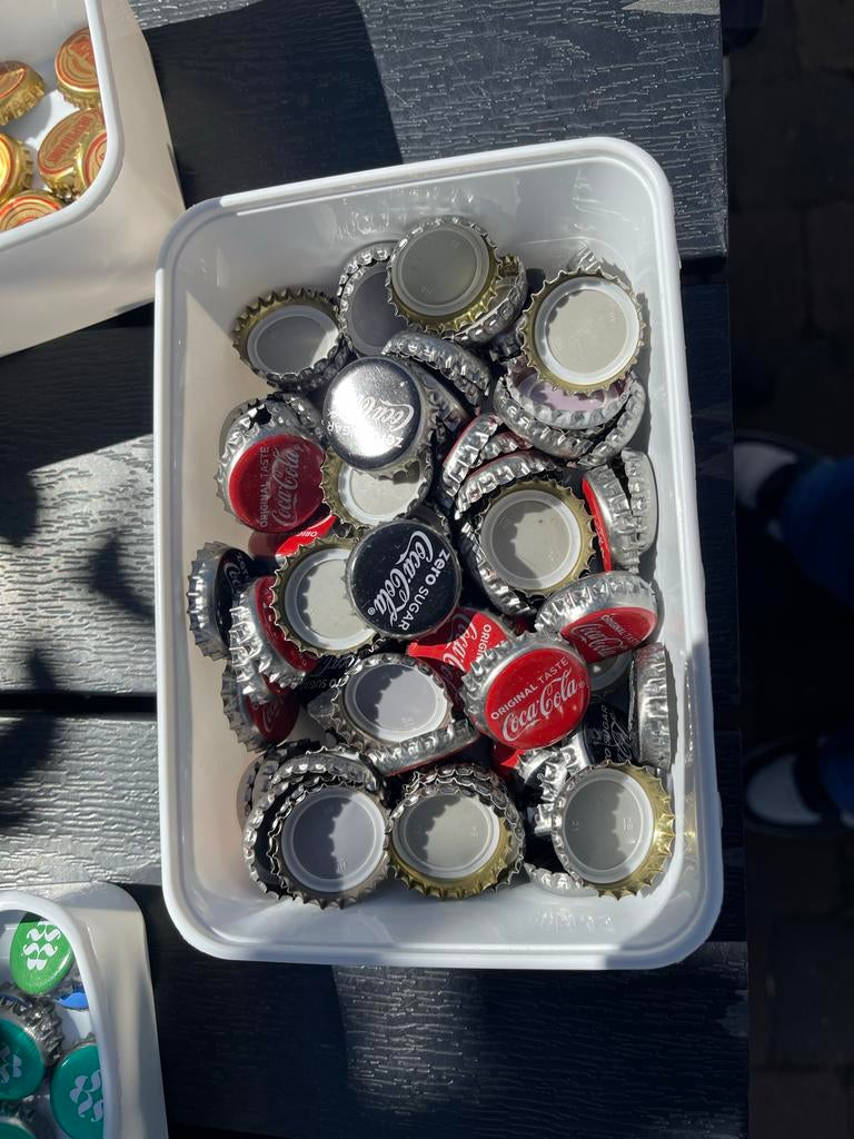 Coca-Cola Kroonkurken: Rood en Zwart (Zero Sugar), Ophalen of Verzenden, Gebruikt, Overige typen, Overige merken