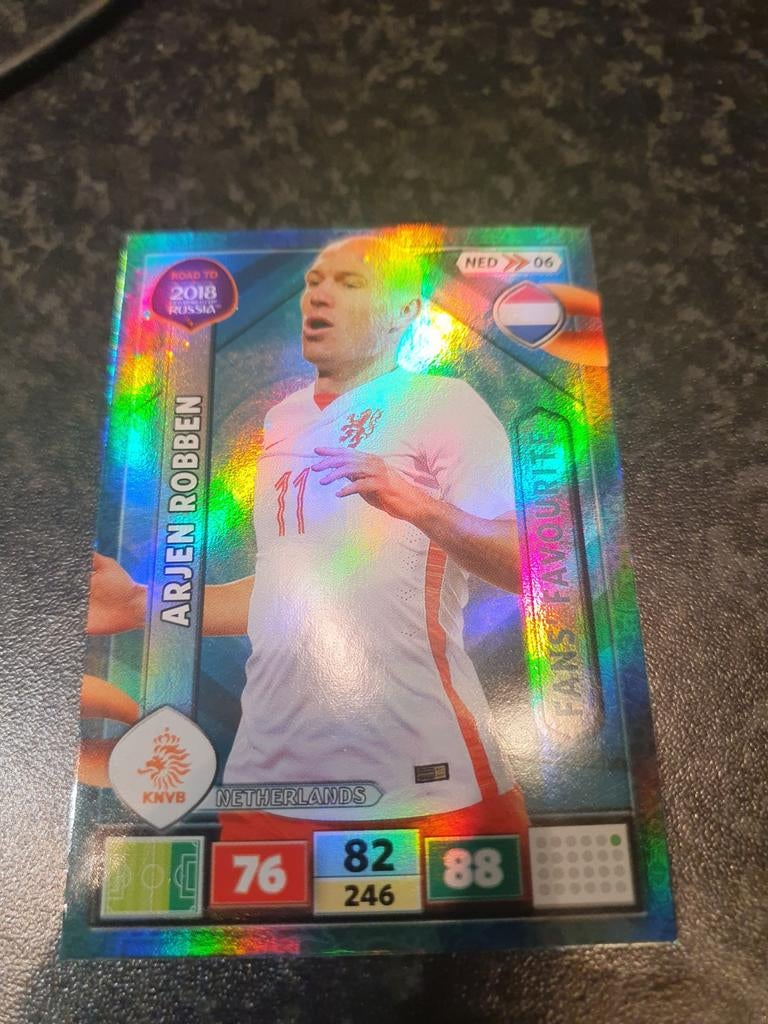 WC 2018 card Arjen Robben, Ophalen of Verzenden, Zo goed als nieuw, Buitenlandse clubs, Spelerskaart