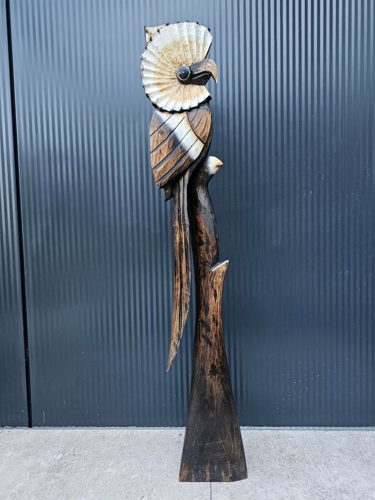 Handgemaakte houten groot adelaar decoratief, Antiek en Kunst, Kunst | Beelden en Houtsnijwerken, Ophalen of Verzenden