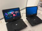 Nikkei NPD909 Portable DVD Speler 9 inch – Set van 2 stuks, Ophalen of Verzenden, Gebruikt, Overige merken