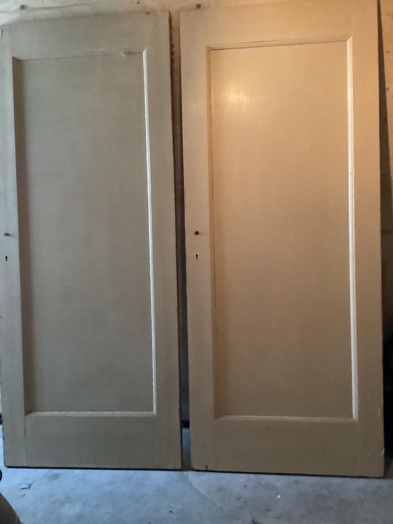 2 jaren 30 kastdeuren, Ophalen, Minder dan 80 cm, Binnendeur, Minder dan 200 cm