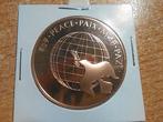 munt penning peace verenigde naties united nations 1984, Verzamelen, Overige Verzamelen, Ophalen, Zo goed als nieuw