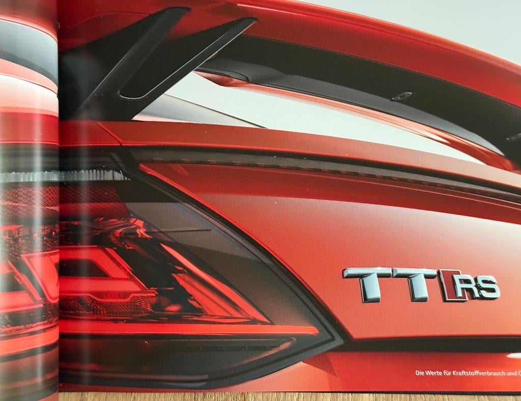 Audi TT RS 2016 folder, Boeken, Ophalen of Verzenden, Zo goed als nieuw, Audi