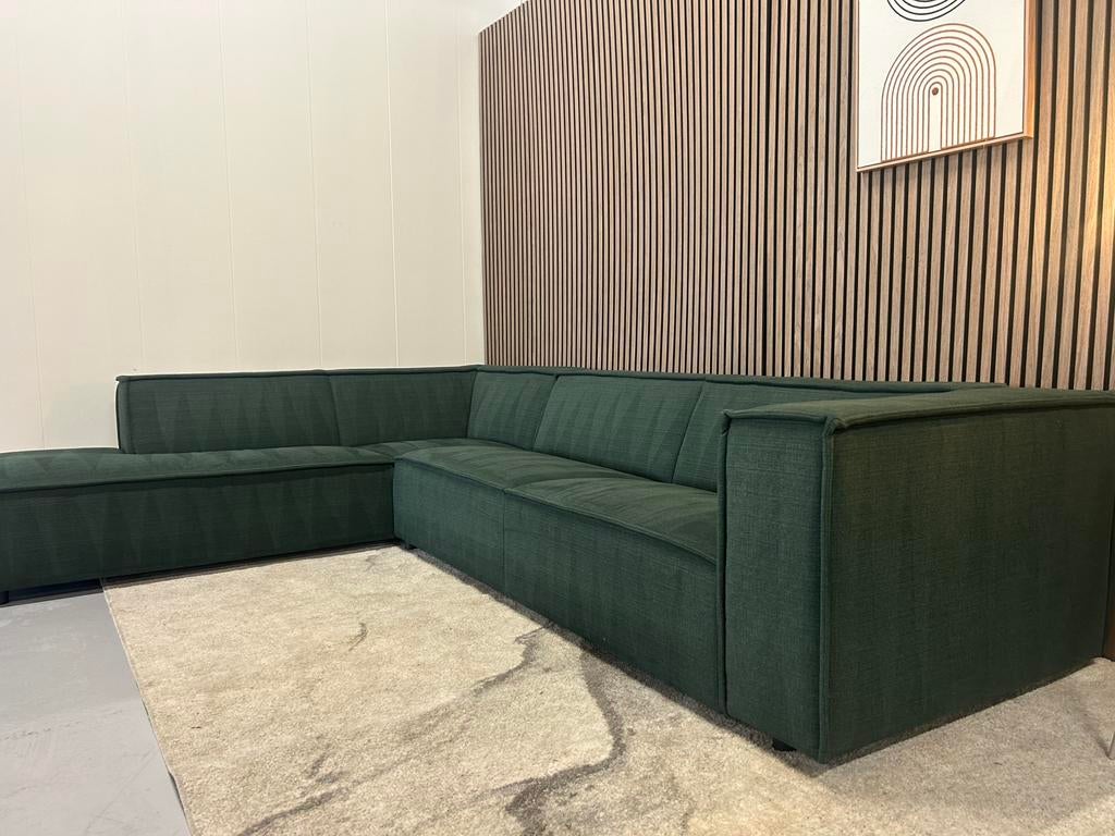 By Sidde - Sommer - Hoekbank - Donkergroen - Nette Staat, Ophalen of Verzenden, Zo goed als nieuw, 150 cm of meer, Vierpersoons of meer