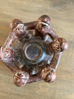 Kaarsenhouder 'Ring van Vriendschap' - Uniek Design, Overige materialen, Bruin, W, Ophalen of Verzenden