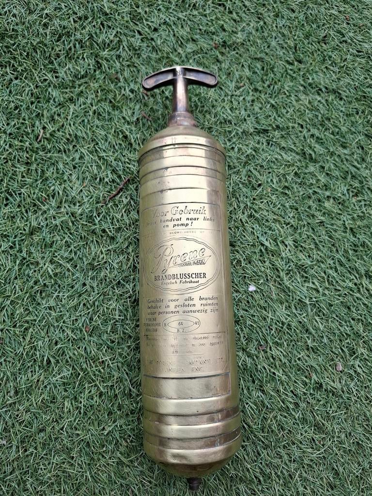 koperen brandblusser - Decoratief object, Huis en Inrichting, Brandblussers en Brandkasten, Gebruikt, Brandblusser, Ophalen of Verzenden