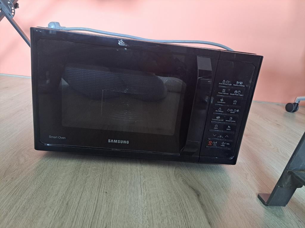 Combi Magnetron Samsung SmartOven MC28H5015AK, Ophalen, Gebruikt, Grill, Draaiplateau