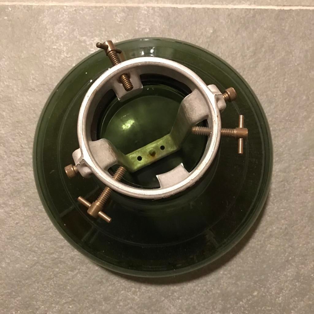 Bulach glas groen kerstboom voet vintage standaard, Ophalen of Verzenden, Gebruikt