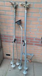 2 Verstelbare Messing Sectorsproeiers  + broes, Ophalen, Gebruikt, Sectorsproeier