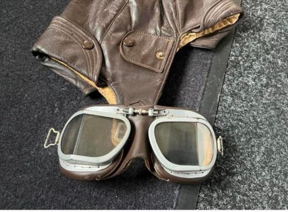 Antiek/vintage Halcyon Mark 9 motor bril, Verzamelen, Militaria | Tweede Wereldoorlog, Ophalen of Verzenden, Kleding of Schoenen