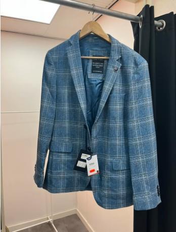 Carter & Davis colbert, Kleding | Heren, Kostuums en Colberts, Nieuw, Maat 48/50 (M), Blauw, Ophalen of Verzenden