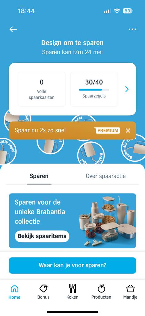 Brabantia zegels ah actie, Albert Heijn, Ophalen