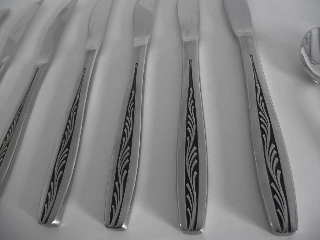 6 Gero zilmeta 521 takje bestek + broodmes 1970-1985 p stuk, Ophalen of Verzenden