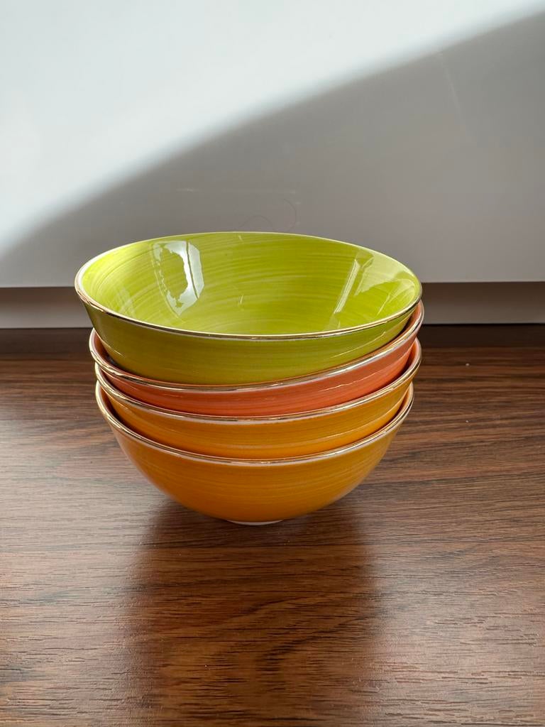 Xenos 4 schaaltjes, Gebruikt, Keramiek, Ophalen of Verzenden, Schaal of Schalen