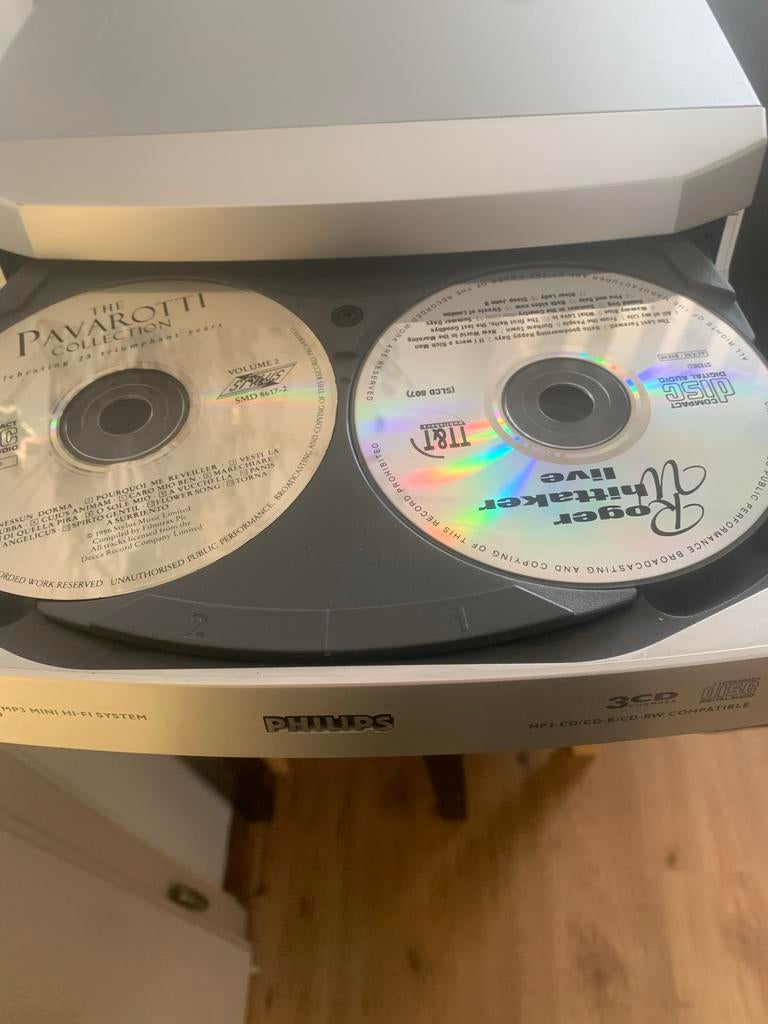 Philips Mini Hi-Fi Systeem met Cassette, CD en Boxen, Philips, Gebruikt, Cassettedeck, Ophalen of Verzenden