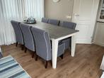 6 stoelen + Eettafel, Ophalen, Gebruikt, Vijf, Zes of meer stoelen, Stof