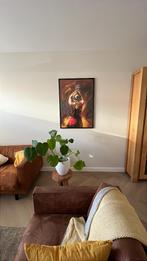 Schilderij Dansende vrouw (met omlijsting met echt glas), Ophalen, Zo goed als nieuw, Schilderij, 75 cm of meer