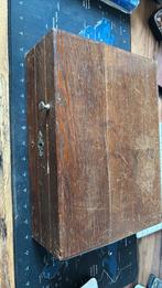 oude geldkistje marktgeldkist marktkistje 1/2 1 2 1/2 5 cent, Antiek en Kunst, Ophalen of Verzenden