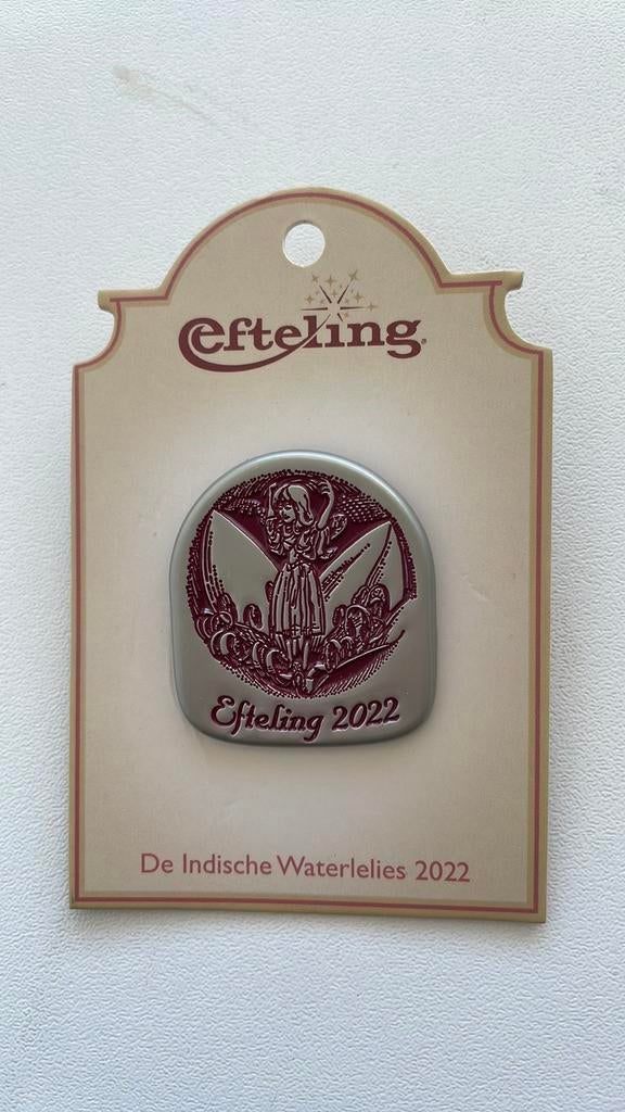 Efteling pin De Indische Waterlelies 2022 op kaartje EPP 441, Verzamelen, Efteling, Ophalen of Verzenden, Nieuw, Button of Speldje