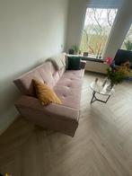Roze slaapbank (3 zits) Comfortabel en met garantie, Ophalen, Gebruikt, Overige kleuren, Tweepersoons