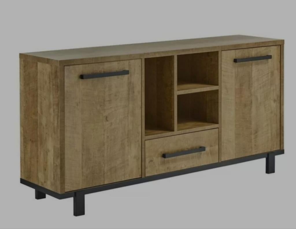 Mooie dressoirkast Lamulux Old Teak, Ophalen, Met deur(en), 150 tot 200 cm, Zo goed als nieuw