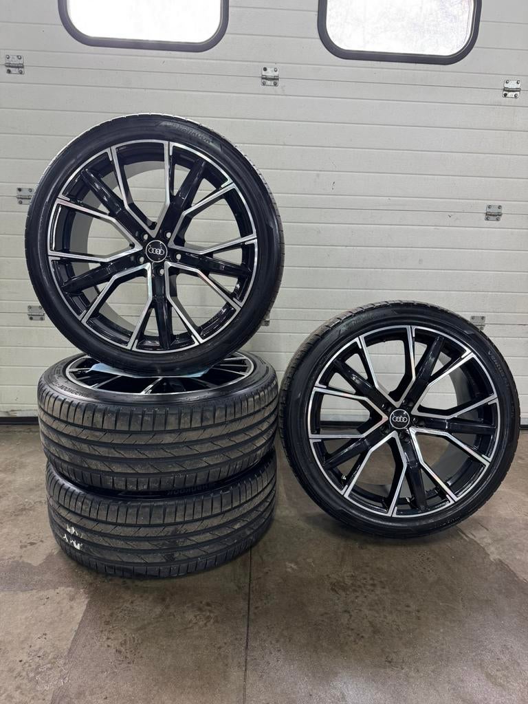 21” Audi Q5 RS look Y-Spoke 255/40 ZR21 velgen zomerband, Auto-onderdelen, Banden en Velgen, Ophalen, Audi, 255 mm, Banden en Velgen