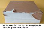 jaren 50, pak met school lijntjes papier, 1000 vel., Ophalen of Verzenden, Nieuw