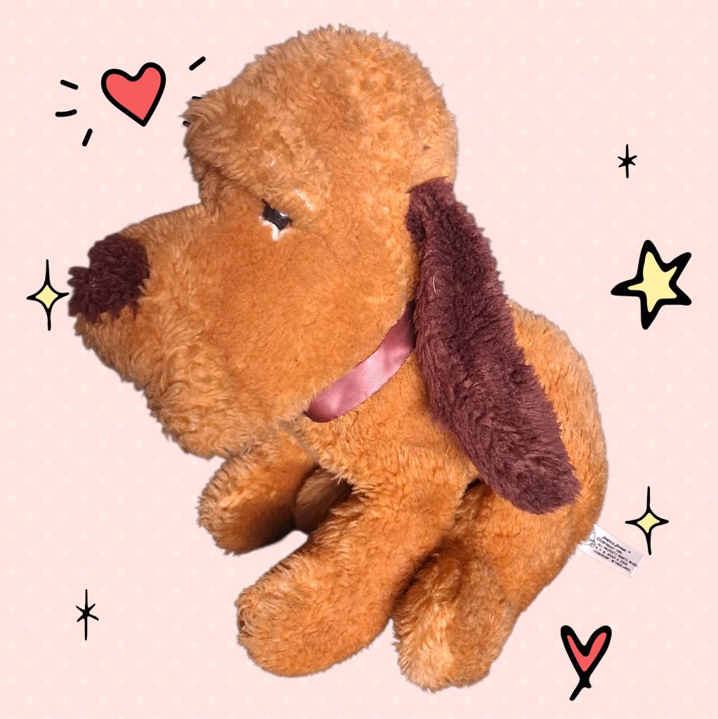 Nature Babies Basset Hound pup knuffel ca 20 cm hoog 0903, Nature Babies, -, -, Zo goed als nieuw