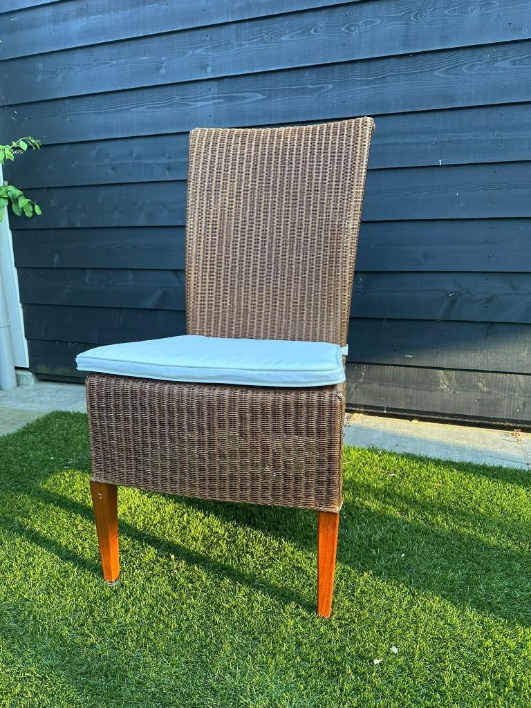 Eetkamerstoelen S.M. Slootstra / Jan des Bouvrie, Ophalen, Gebruikt, Bruin, Hout