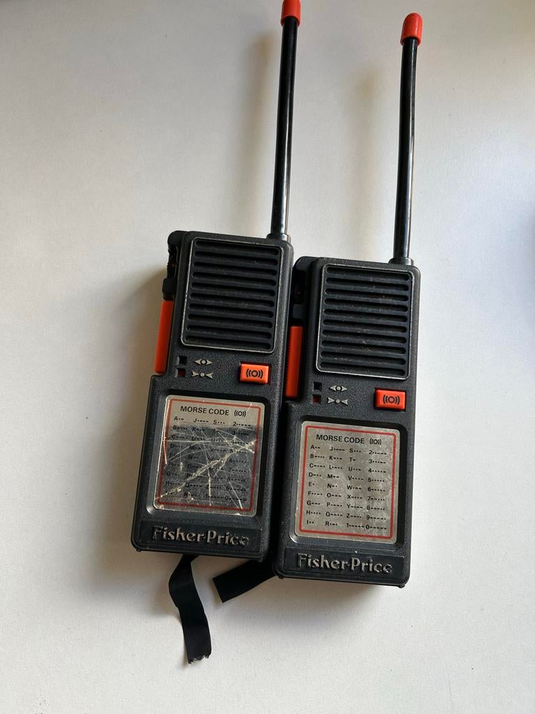 Ouderwetse walkie talkies van Fisher-Price, Ophalen of Verzenden, Gebruikt, Minder dan 2 km, Portofoon of Walkie-talkie