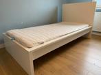IKEA MALM SINGLE BED with MATTRESS, Ophalen, 100 cm, Eenpersoons, Wit