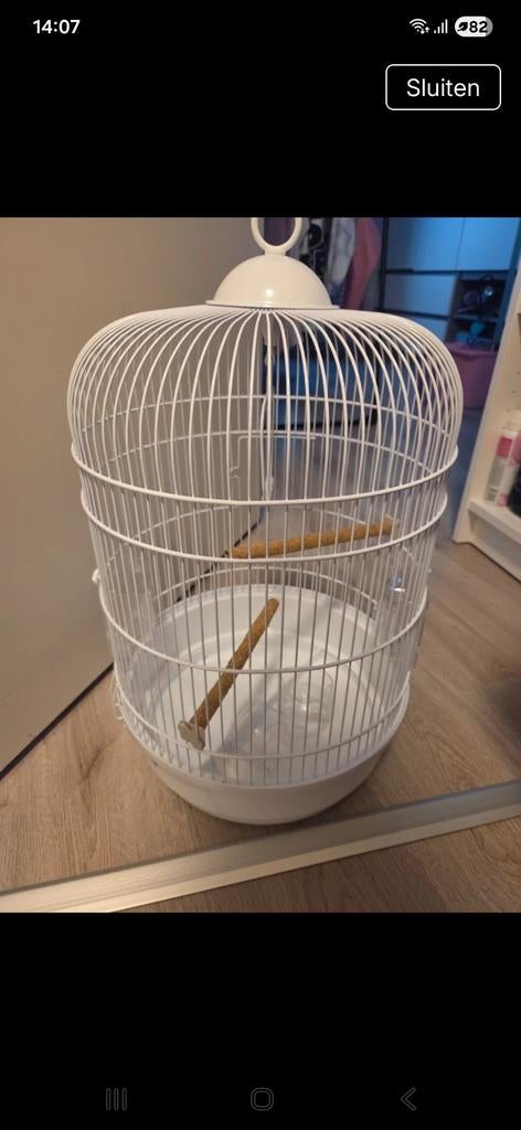 Kleine vogelkooi, Dieren en Toebehoren, Vogels | Hokken en Kooien, Ophalen, Zo goed als nieuw, Metaal, Vogelkooi