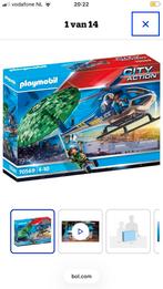 Doos vol Playmobil city action politie,helikopter,ZOO, Ophalen of Verzenden, Zo goed als nieuw