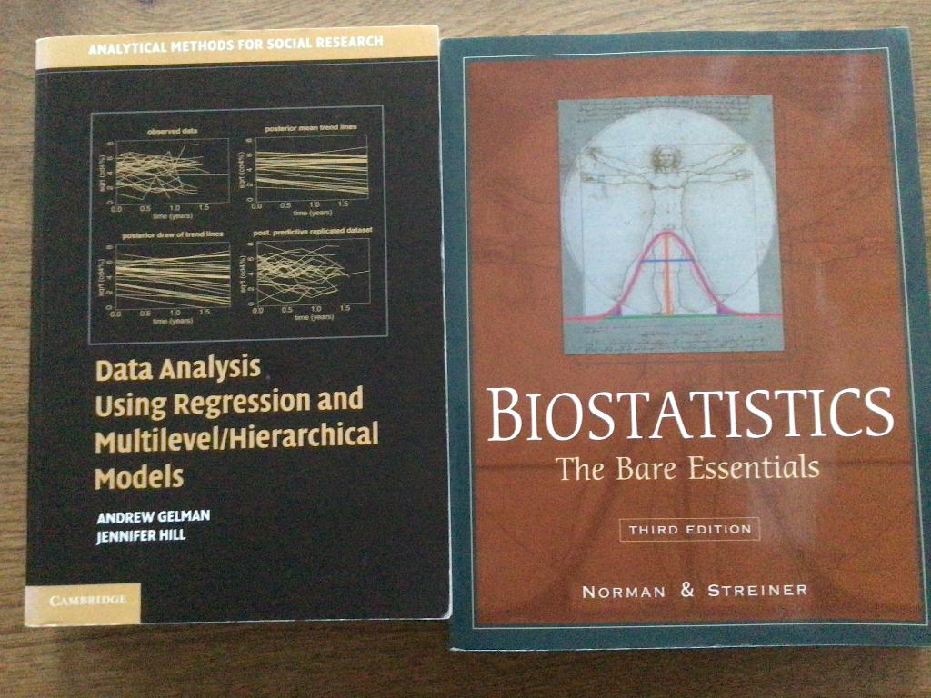 2 boeken biostatistics en data analysis, Ophalen of Verzenden, Beta, Gelezen, WO