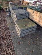 Tuintegels 60x60x7 - 40 stuks + halve, Tuin en Terras, Tegels en Klinkers, Ophalen, Gebruikt, Beton, Terrastegels