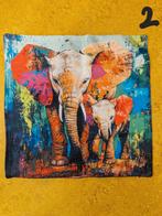 Nieuwe kussenhoes  " OLIFANT, Huis en Inrichting, Woonaccessoires | Kussens, Ophalen of Verzenden, Nieuw, Overige kleuren, Vierkant