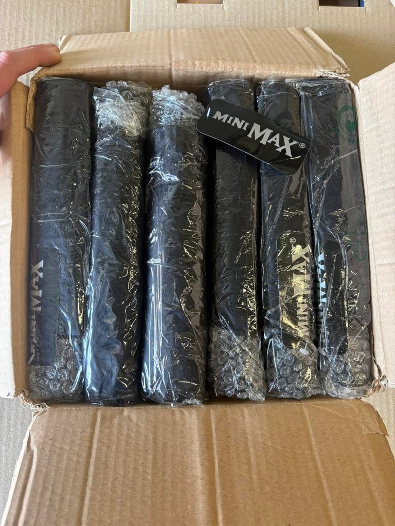 Doos Mini Max Paraplu - 12 stuks - Nieuw, Sieraden, Tassen en Uiterlijk, Paraplu's, Ophalen of Verzenden, Nieuw, Zwart
