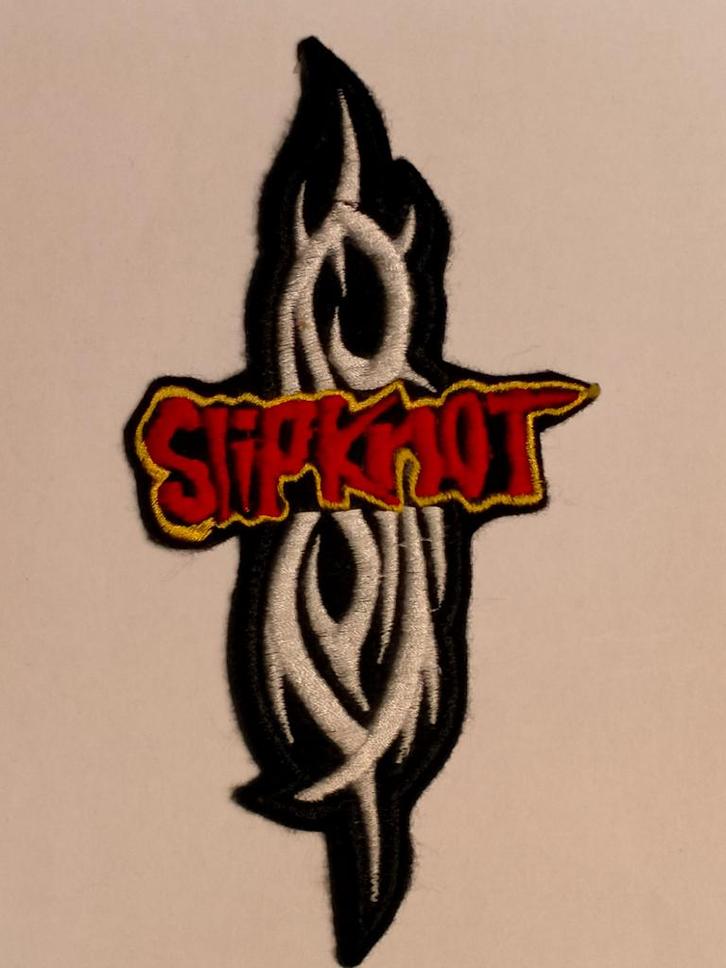 Slipknot heavy metal rock muziek logo kleding embleem patch, Verzamelen, Muziek, Artiesten en Beroemdheden, Gebruikt, Kleding