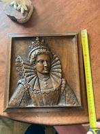 Houten reliëf portret van Elisabeth 1ste, Ophalen of Verzenden