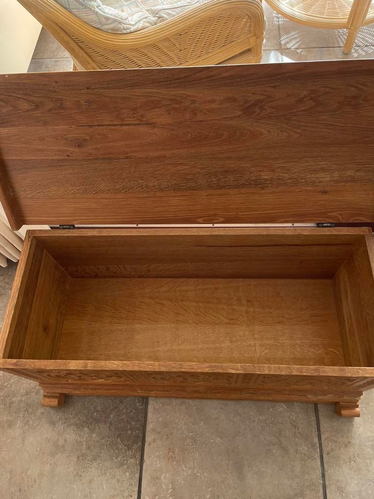 Eikenhoutenkist uit Oisterwijk, Ophalen, Minder dan 50 cm, Gebruikt, 100 tot 150 cm