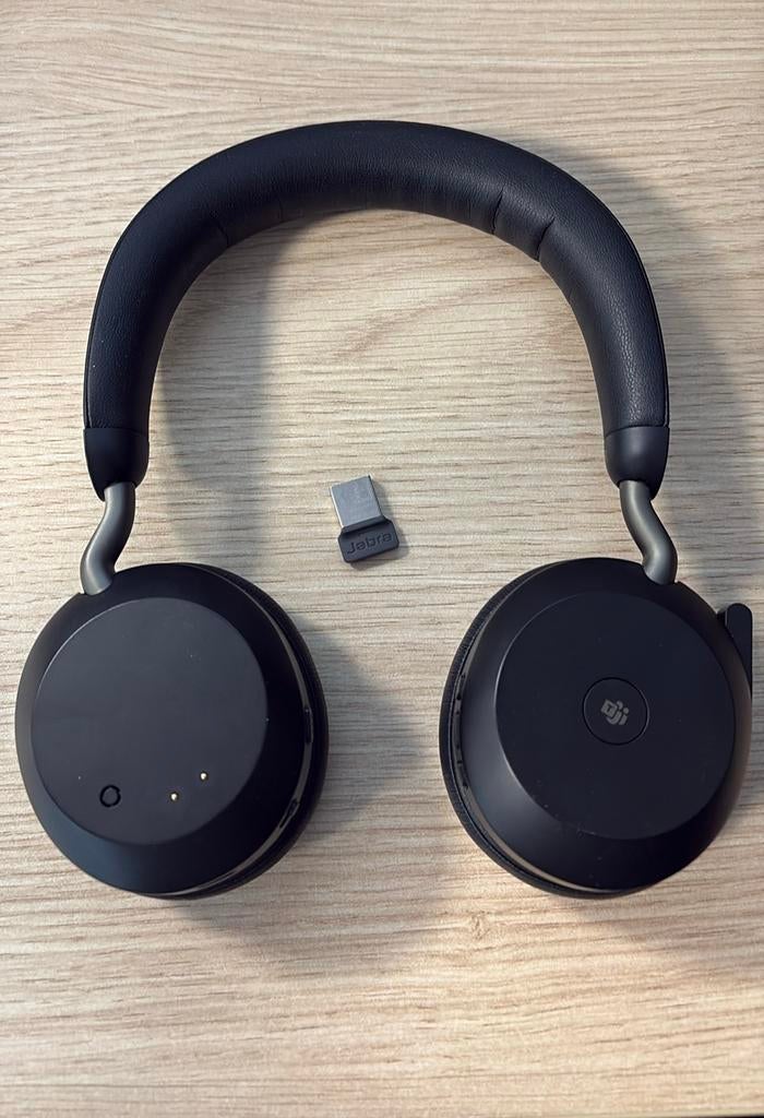 Jabra Evolve2 75 + Link 370 MS – Top headset!, Ophalen of Verzenden, Zo goed als nieuw