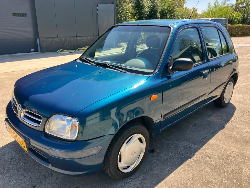 Nissan Micra 1.0 5D N-cvt automaat 1999 Blauw, Auto's, Automaat, Stof, 54 pk, 4 cilinders