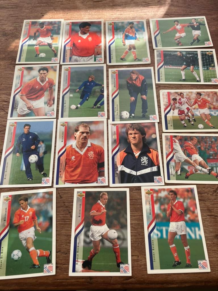 Upperdeck panini wk 1994 Nederland, Ophalen of Verzenden, Zo goed als nieuw, Buitenlandse clubs, Poster, Plaatje of Sticker