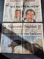 Oude kranten - Jacht op Saddam Hoessein, Ophalen of Verzenden, Gelezen, Krant