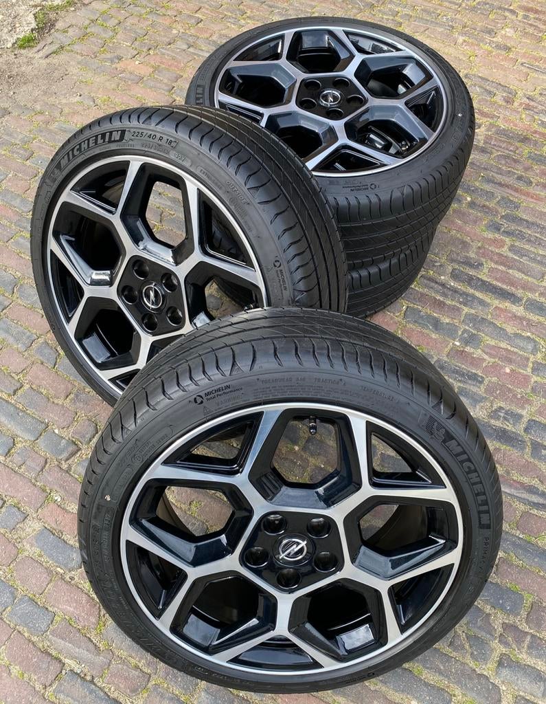 NIEUWE / demo 18” Opel Astra L velgen + Michelin zomerbanden, 18 inch, Banden en Velgen, Nieuw, Ophalen of Verzenden