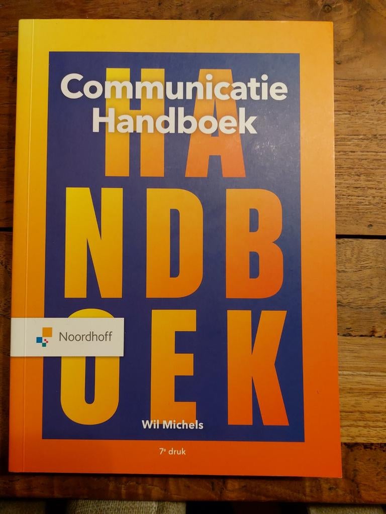 Communicatie Handboek - Wil Michels (7e druk), Gelezen, Wil Michels, Gamma, HBO