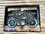 Blikken Reclamebord harley Davidson geen emaille bord, Ophalen of Verzenden, Gebruikt, Motoren